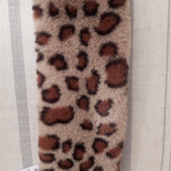 'CHICO'S' Faux Fur Collar/Scarf Ocelot NWT 100% Polyester - Picture 6 of 8